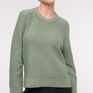 Abercrombie & Fitch Madeline Textural Sweater Size XXS in Green
